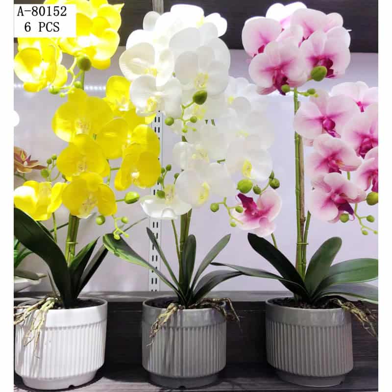 FLORI ARTIFICIALE GHIVECI, PVC+CERAMICA A80152