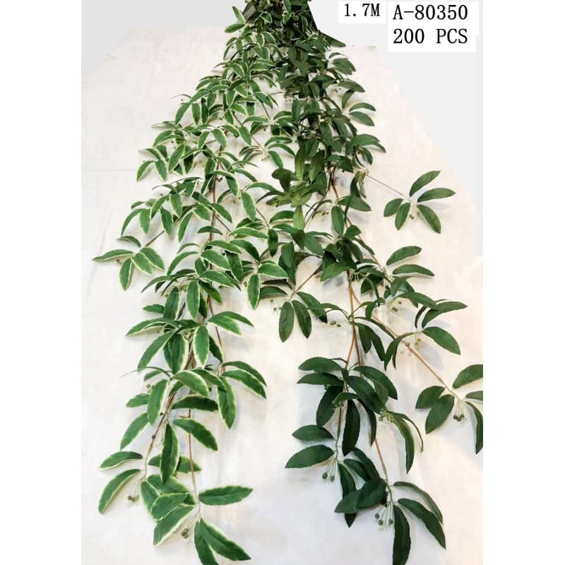 GHIRLANDA FRUNZE ARTIFICIALE 1.7 M, PVC+TEXTIL A80350