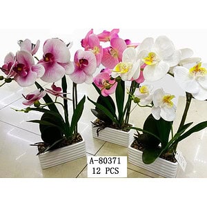 FLORI ARTIFICIALE GHIVECI, PVC+CERAMICA A80371