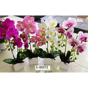 FLORI ARTIFICIALE GHIVECI, PVC+CERAMICA A80372