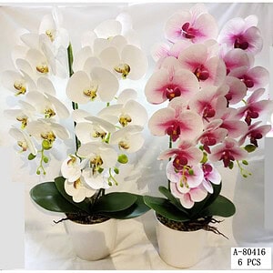 FLORI ARTIFICIALE GHIVECI, PVC+CERAMICA A80416