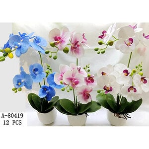 FLORI ARTIFICIALE GHIVECI, PVC+CERAMICA A80419