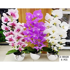 FLORI ARTIFICIALE GHIVECI, PVC+CERAMICA A80420