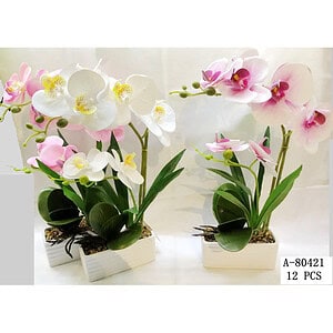 FLORI ARTIFICIALE GHIVECI, PVC+CERAMICA A80421
