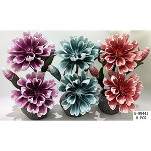 FLORI ARTIFICIALE GHIVECI, PVC+CERAMICA A80441