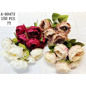FLORI ARTIFICIALE BUCHET, TEXTIL+PVC A80473