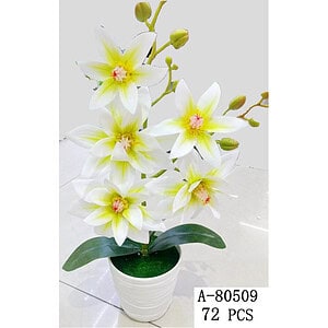 FLORI ARTIFICIALE IN GHIVECI, PVC+TEXTIL A80509