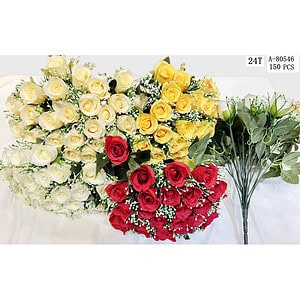 FLORI ARTIFICIALE BUCHET, TEXTIL+PVC A80546