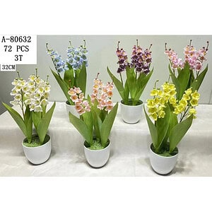 FLORI ARTIFICIALE GHIVECI, TEXTIL+PVC A80632
