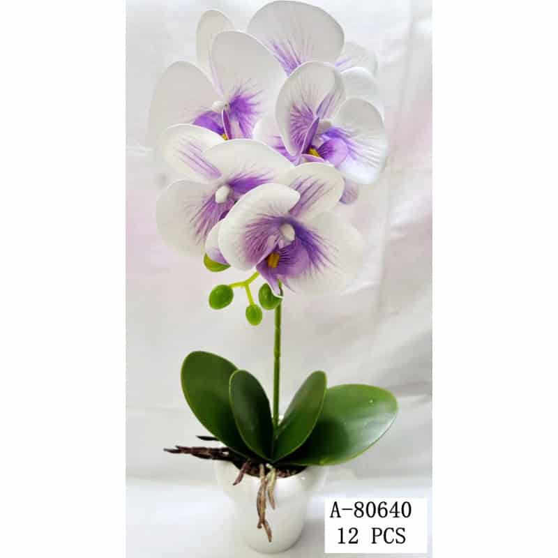 FLORI ARTIFICIALE GHIVECI, PVC+CERAMICA A80640