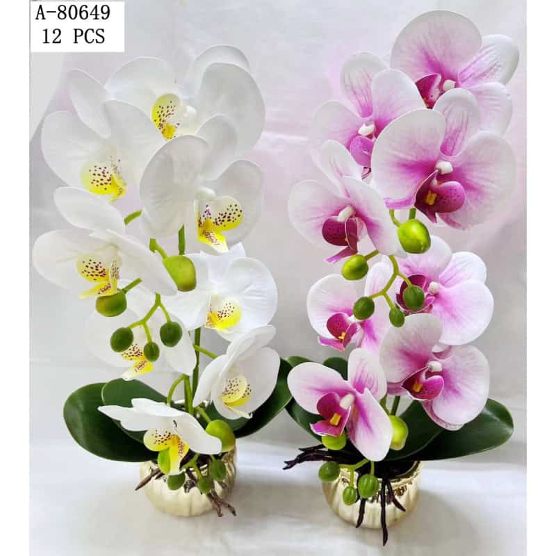FLORI ARTIFICIALE GHIVECI, PVC+CERAMICA A80649