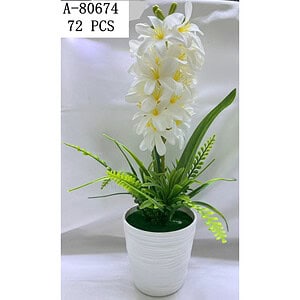 FLORI ARTIFICIALE IN GHIVECI, TEXTIL+PVC A80674