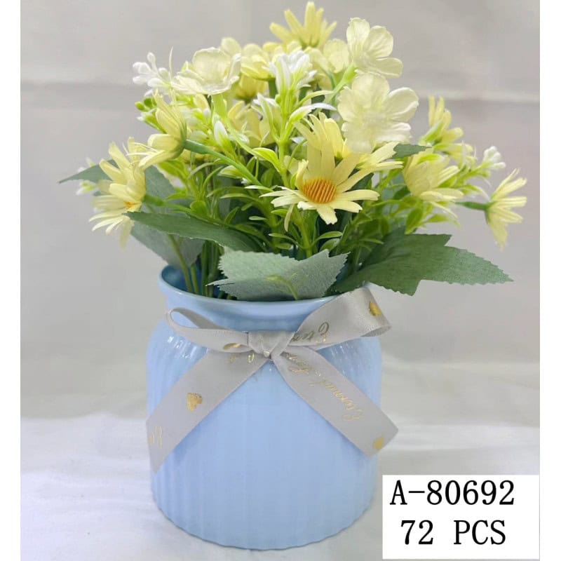 FLORI ARTIFICIALE IN GHIVECI, TEXTIL+PVC A80692