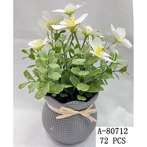 FLORI ARTIFICIALE IN GHIVECI, PVC+TEXTIL A80712