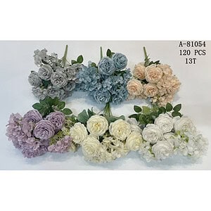 FLORI ARTIFICIALE BUCHET, TEXTIL+PVC A81054