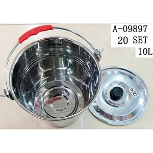 GALEATA CU CAPAC 10 L, FIER+PVC A09897