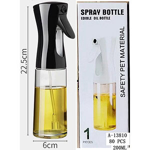STICLA ULEI/OTET CU PULVERIZATOR 200 ML, STICLA+PVC A13810