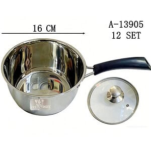 CRATITA CU CAPAC 16 CM, FIER+STICLA+PVC A13905