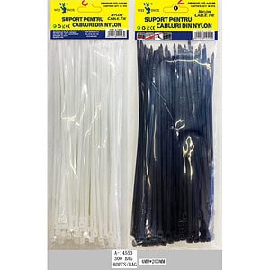 SUPORT PT. CABLURI 80 PCS, PVC A14553