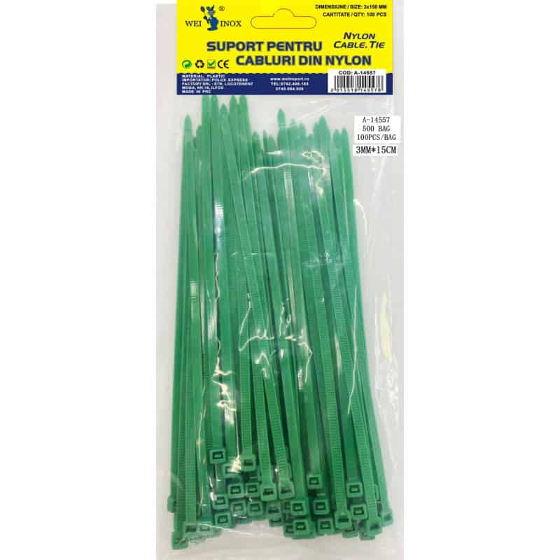 SUPORT PT. CABLURI 100 PCS, PVC A14557