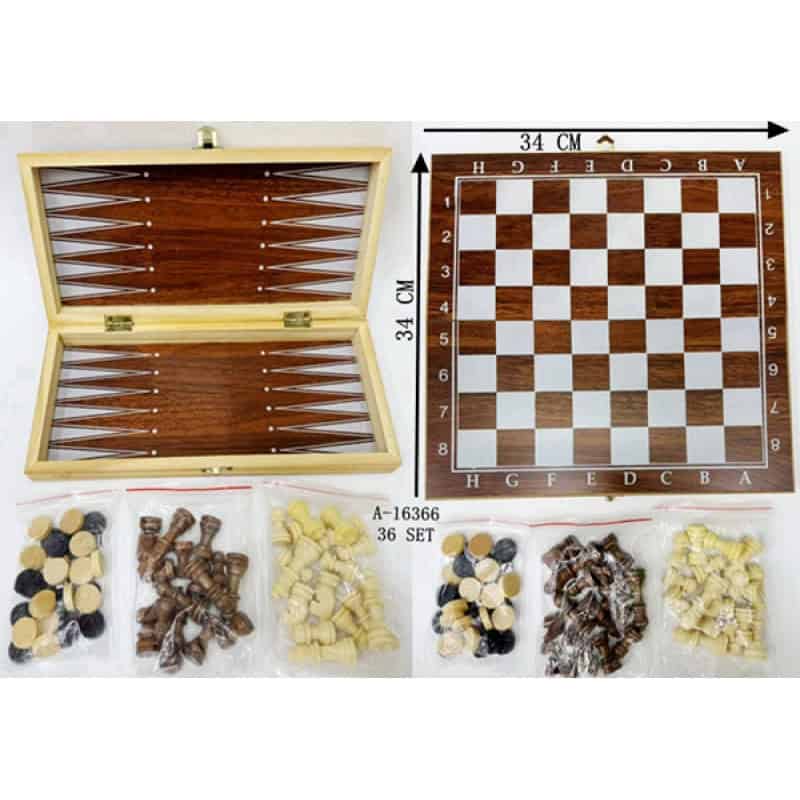 JOC TABLE/SAH 34CM, LEMN A16366