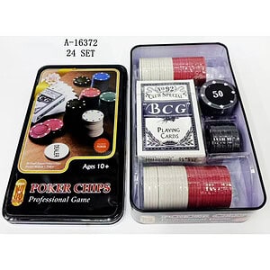 FISE POKER+JOC CARTI, PVC+CARTON+FIER A16372