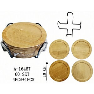 SUPORT OALA 4PCS + SUPORT, BAMBUS+FIER A16467