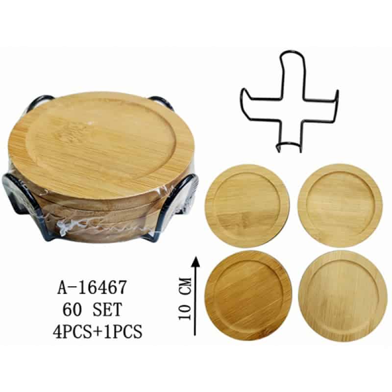 SUPORT OALA 4PCS + SUPORT, BAMBUS+FIER A16467