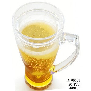 CANA CU PERETE DUBLU PENTRU BAUTURI RECI 400 ML, PVC+LICHID A06501