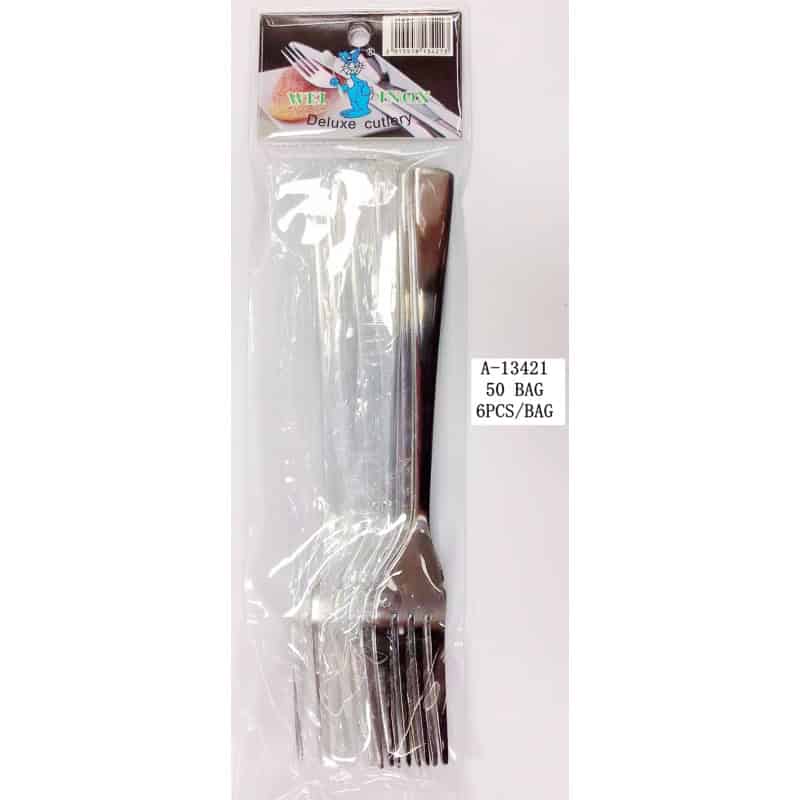 FURCULITA 6 PCS, INOX A13421