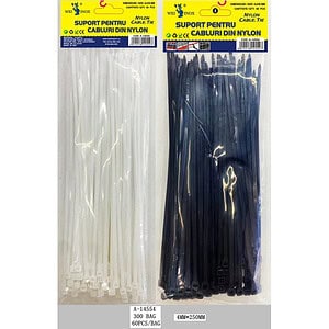 SUPORT PT. CABLURI 60 PCS (SORICEI), PVC A14554