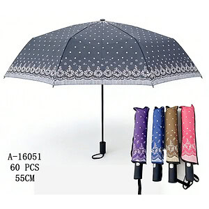 UMBRELA 55 CM,TEXTIL+FIER+PVC A16051