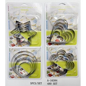 FORMA PRAJITURI 5 PCS, FIER A16384