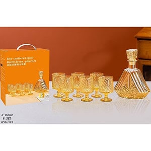 STICLA BAUTURA (950ML)+6 PAHARE CU PICIOR (200 ML), STICLA A16502