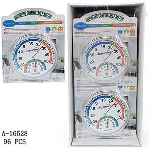 TERMOMETRU CU HIGROMETRU PT. INTERIOR, PVC A16528