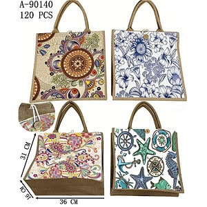 GEANTA 36*31*16 CM, IUTA+TEXTIL A90140