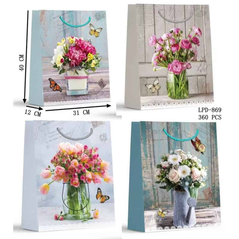 PUNGA CADOU 31*40*12, HARTIE+TEXTIL LPD869