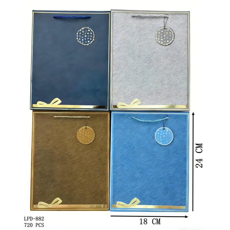 PUNGA CADOU 18*24*8.5, HARTIE+TEXTIL LPD882