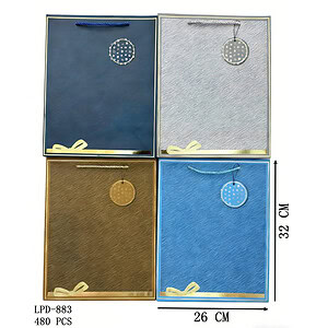PUNGA CADOU 26*32*10, HARTIE+TEXTIL LPD883