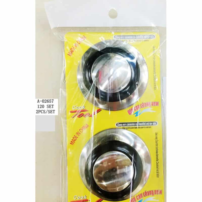 BUTON CAPAC 2 PCS, FIER+PVC A02657