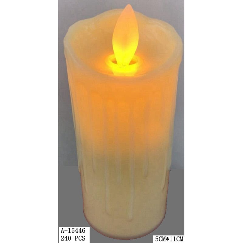 LUMANARE CU LED 5*11 CM, PVC+FIER A15446