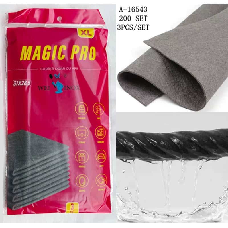 LAVETA 30*30 CM 3 PCS, MICROFIBRA A16543