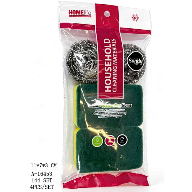 BURETE VASE 4 PCS, FIER+BURETE+FIBRE NYLON A16453