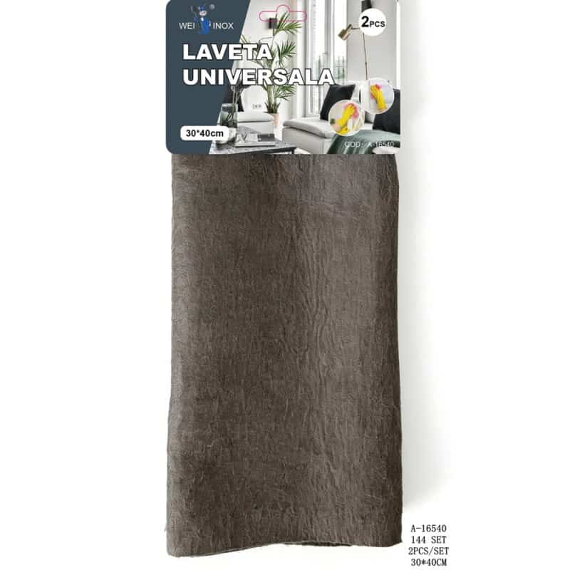LAVETA UNIVERSALA 30*40CM 2 PCS, MICROFIBRA A16540