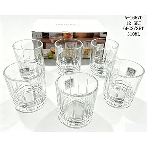 PAHAR 6 PCS 310 ML, STICLA A16570