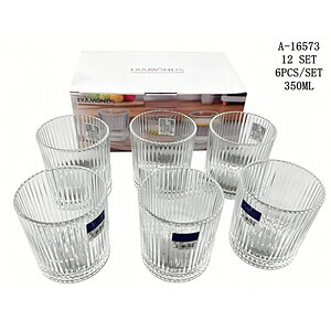 PAHAR 6 PCS 350 ML, STICLA A16573