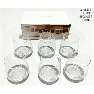 PAHAR 6 PCS 365 ML, STICLA A16579