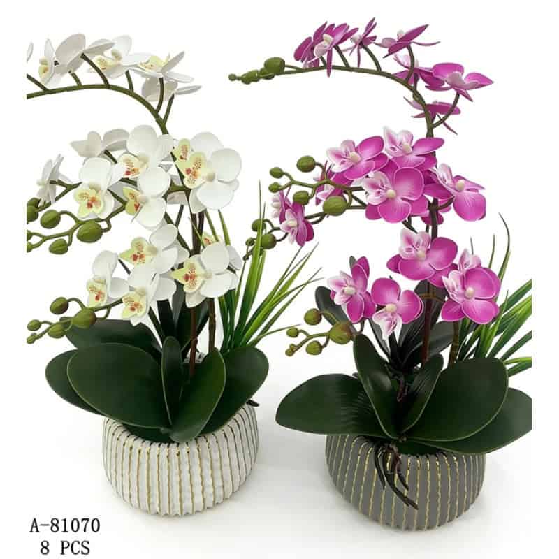 FLORI ARTIFICIALE GHIVECI, PVC+CERAMICA A81070