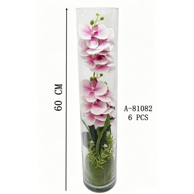 FLORI ARTIFICIALE GHIVECI, PVC+STICLA A81082