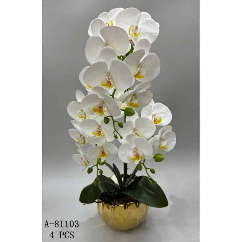 FLORI ARTIFICIALE GHIVECI, PVC+CERAMICA A81103